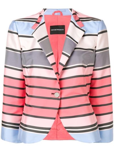 Blazers Armani Emporio Classic Single Breasted Mujer Rosas | SGL7NH5C