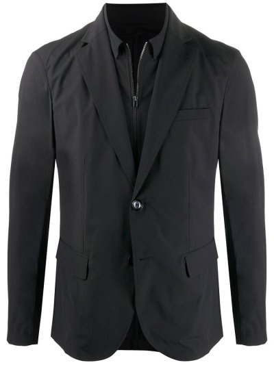 Blazers Armani Emporio Single Breasted Hombre Negras | E5ERIX7V