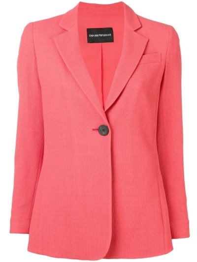 Blazers Armani Emporio Single Button Mujer Rosas | BT352U13