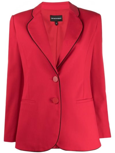 Blazers Armani Emporio Tailored Single Breasted Mujer Rojas | TUMA3L8Q