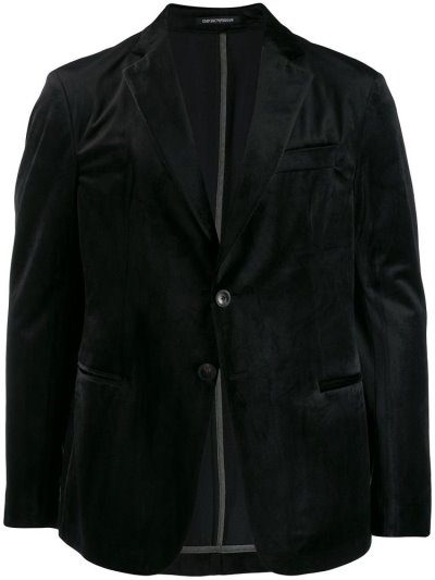 Blazers Armani Emporio Tailored Velvet Hombre Negras | IUMTMW5R