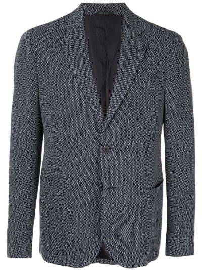 Blazers Giorgio Armani Tailored Patterned Hombre Azules | UEXV79HP