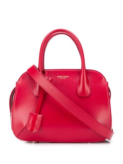 Bolso Tote Giorgio Armani Logo Top Handle Mujer Rojas | TE560XN9