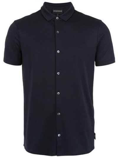 Camisa Polo Armani Emporio Buttoned Hombre Negras | TBM1HK2N