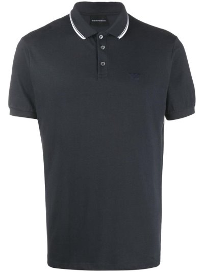 Camisa Polo Armani Emporio Classic Hombre Azules | 86OK09HL