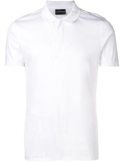 Camisa Polo Armani Emporio Concealed Front Hombre Blancas | LTUQY7BE