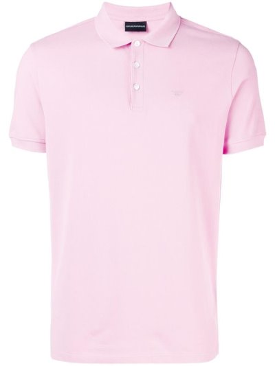 Camisa Polo Armani Emporio Corta Sleeve Hombre Rosas | EMM2AVYW