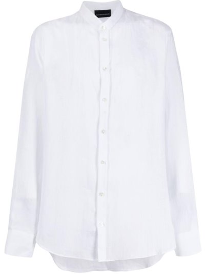 Camisas Armani Emporio Round Neck Hombre Blancas | I0SUQ2JA