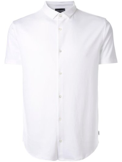 Camisas Armani Emporio Ss Formal Hombre Blancas | 88SW3IN9