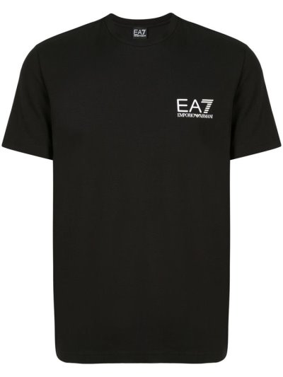 Camiseta Ea7 Emporio Ea7 Tape Sides Hombre Negras | CDRUYJ7S