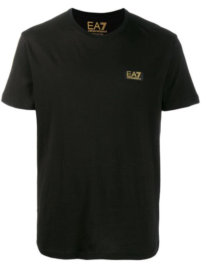 Camiseta Ea7 Emporio Armani Logo Printed Hombre Negras | K3DWGB72