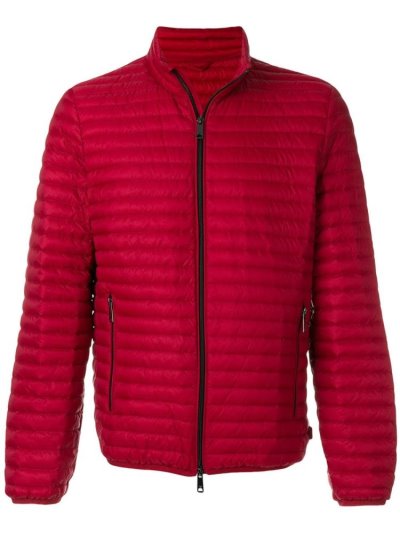 Chaquetas Armani Emporio Long Sleeve Padded Jacket Hombre Rojas | SLEEAQ5Y