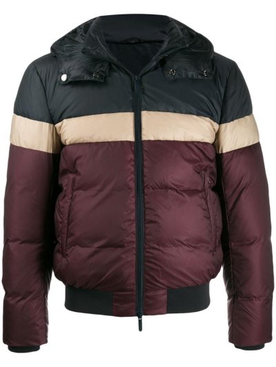 Chaquetas Armani Emporio Padded Encapuchado Hombre Negras | VB0FYZDI