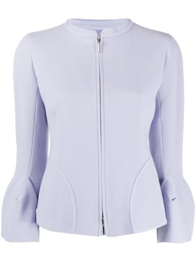 Chaquetas Armani Emporio Zipped Fitted Mujer Moradas | X7V5DKH1