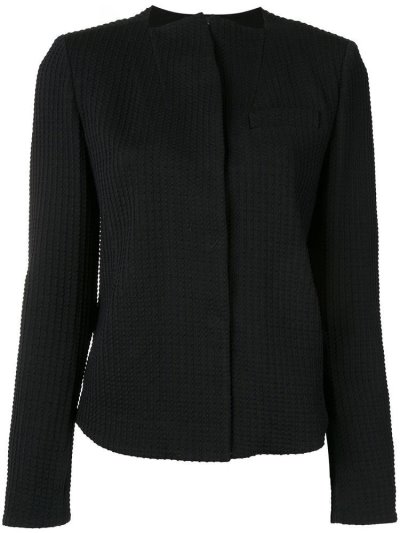 Chaquetas Giorgio Armani Concealed Front Mujer Negras | ZZT2JA7W