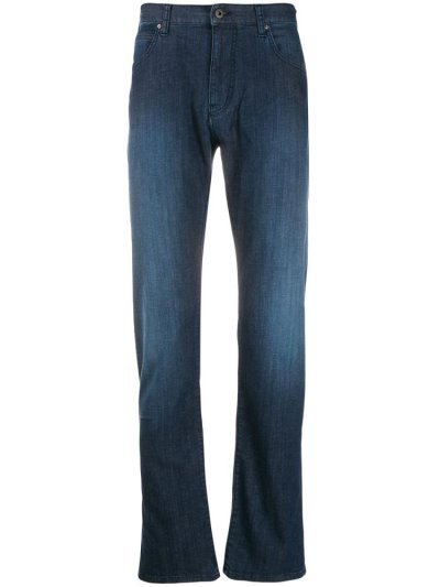 Jeans Armani Emporio Faded Slim Hombre Azules | O1M8GV16