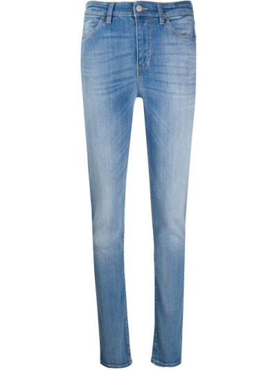 Jeans Armani Emporio Mid Rise Skinny Mujer Azules | E1EK4AZM