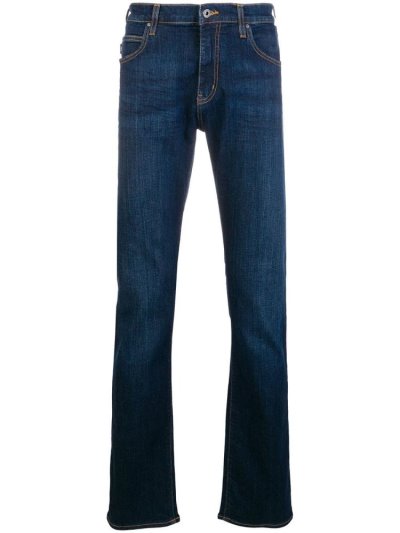 Jeans Armani Emporio Regular Fit J45 Hombre Azules | SE8OX7WO