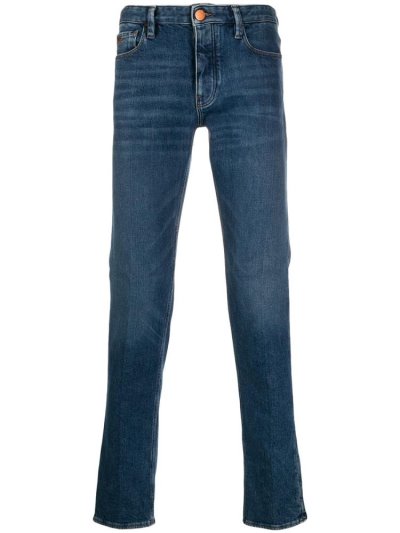 Jeans Armani Emporio Slim Fit Hombre Azules | NX6WJBZN