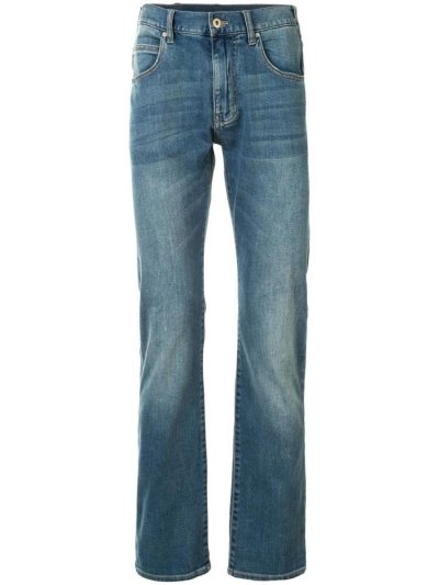 Jeans Armani Emporio Slim Fit Mid Rise Hombre Azules | CQQESEIS