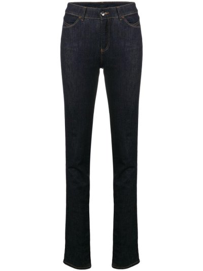 Jeans Armani Emporio Slim Fit Mujer Azules | DFDVV5EJ