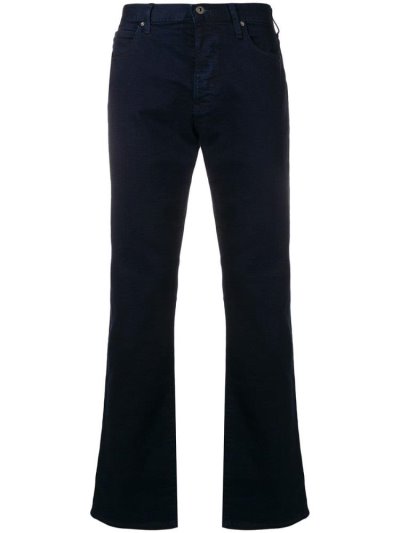 Jeans Armani Emporio Straight Leg Hombre Azules | IT6UFURS