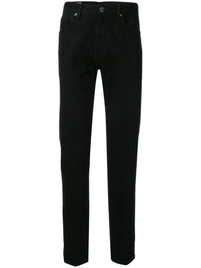 Jeans Giorgio Armani High Rise Straight Hombre Negras | X1MX67VX