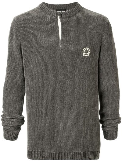 Jerséis Giorgio Armani Henley Hombre Gris | SBFKK1ZT