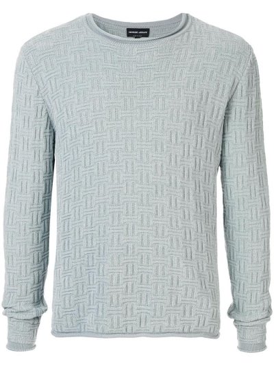 Jerséis Giorgio Armani Round Neck Hombre Gris | LE7L2076