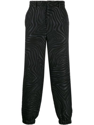 Pantalones Armani Emporio Cuffed Jacquard Hombre Negras | Y6PNHTRU