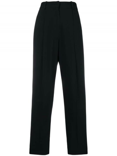 Pantalones Armani Emporio High Waisted Tailored Pants Mujer Negras | YJYC5WZS