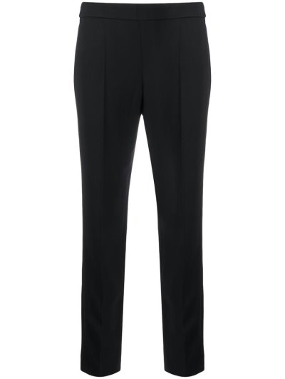 Pantalones Armani Emporio Pintuck Slim Fit Mujer Negras | REOKZYFE