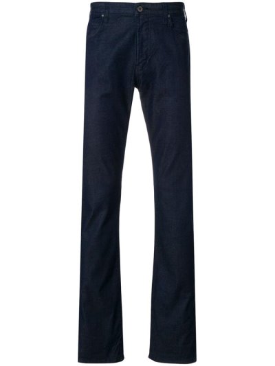 Pantalones Armani Emporio Straight Leg Hombre Azules | 124CH8UO