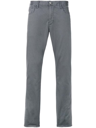 Pantalones Armani Emporio Straight Leg Hombre Gris | YIK6032F