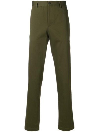 Pantalones Armani Emporio Zip Detailed Straight Leg Hombre Verde | QAVIW7NJ