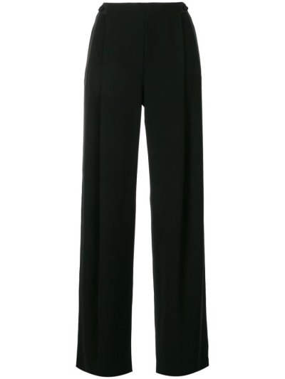 Pantalones Giorgio Armani High Waisted Pleated Mujer Negras | 3LPXJ4B5