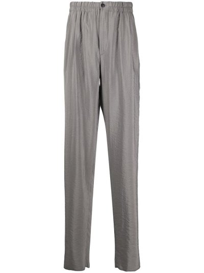 Pantalones Giorgio Armani High Waisted Straight Leg Hombre Gris | M2KES2P8