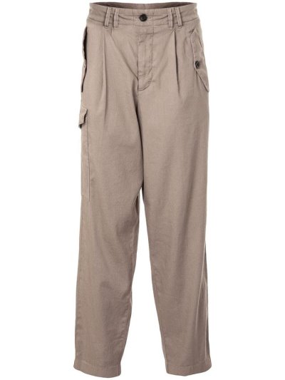 Pantalones Giorgio Armani High Waisted Tapered Hombre Marrones | WN7VOK5K