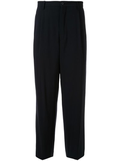 Pantalones Giorgio Armani Mid Rise Straight Leg Tailored Pants Hombre Negras | ERMNFI7B