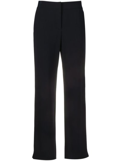 Pantalones Giorgio Armani Straight Fit Mujer Azules | 7GN7O67W