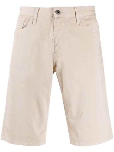 Pantalones Cortos Armani Emporio Denim Bermuda Shorts Hombre Beige | 20P5M4DM