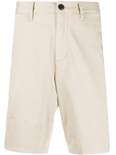 Pantalones Cortos Armani Emporio Algodon Blend Bermuda Shorts Hombre Beige | 9EXLWUQ0