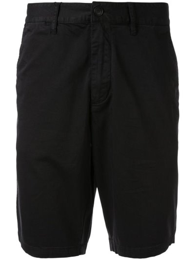 Pantalones Cortos Armani Emporio Straight Cut Bermuda Shorts Hombre Negras | D4I6N72C