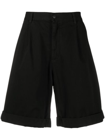 Pantalones Cortos Armani Emporio Algodon Bermuda Shorts Hombre Negras | RZ3LGBDM