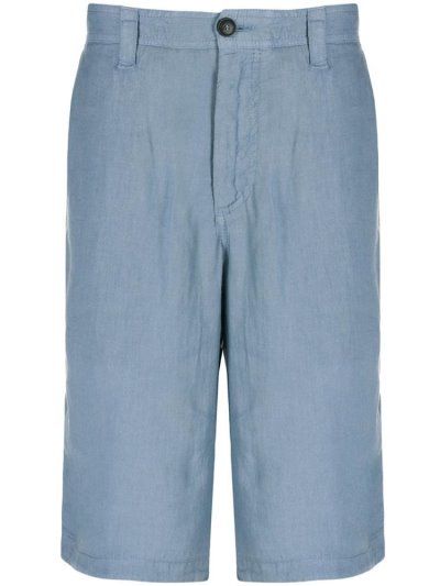 Pantalones Cortos Armani Emporio Knee Length Bermuda Shorts Hombre Azules | UVKZGIQC