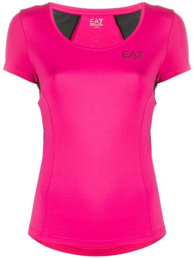 Tops Ea7 Emporio Armani Ventus 7 Corta Sleeve Performance Mujer Rosas | B76RSSXQ