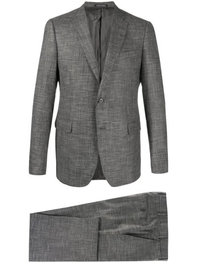 Trajes Armani Emporio Fitted Two Piece Hombre Gris | 9FZ1AJE5