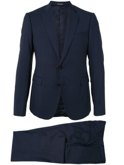 Trajes Armani Emporio Two Piece Hombre Azules | DMYTVZSJ