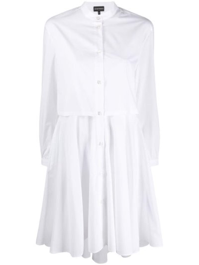 Vestido Armani Emporio Layered Shirt Vestido Mujer Blancas | 3U2E1APB