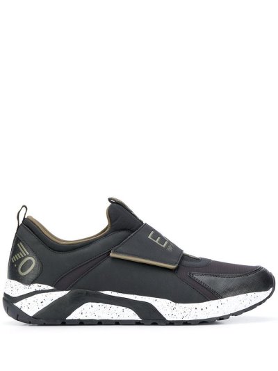 Zapatillas Ea7 Emporio Armani Slip On Logo Hombre Negras | SN9J1E8X